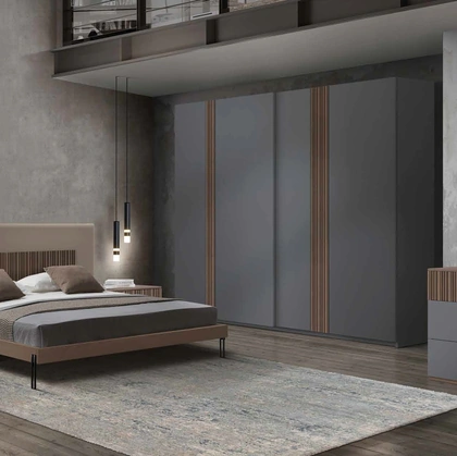 Gruppo Notte in legno laccato con inserti in frassino Icon 2|4 IC205 IC206 di Imba Srl