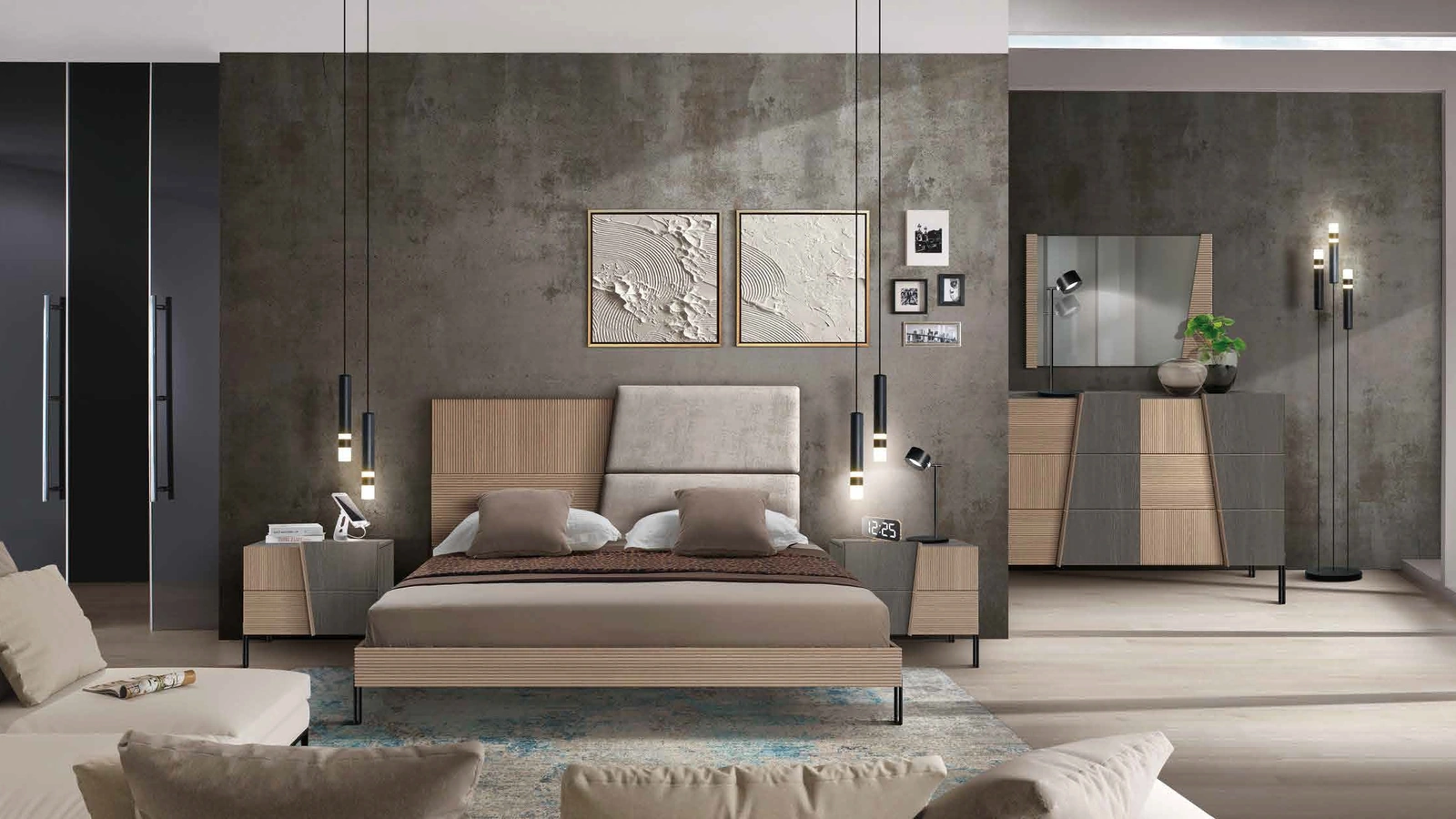 Gruppo Notte Icon 2|4 IC220 IC221 in legno e frassino di Imba Srl