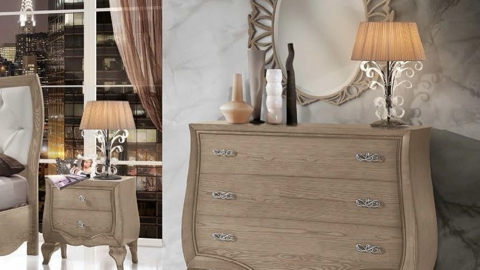 Gruppo Notte in legno Trend Style TR2667 TR2668 di Imba Srl