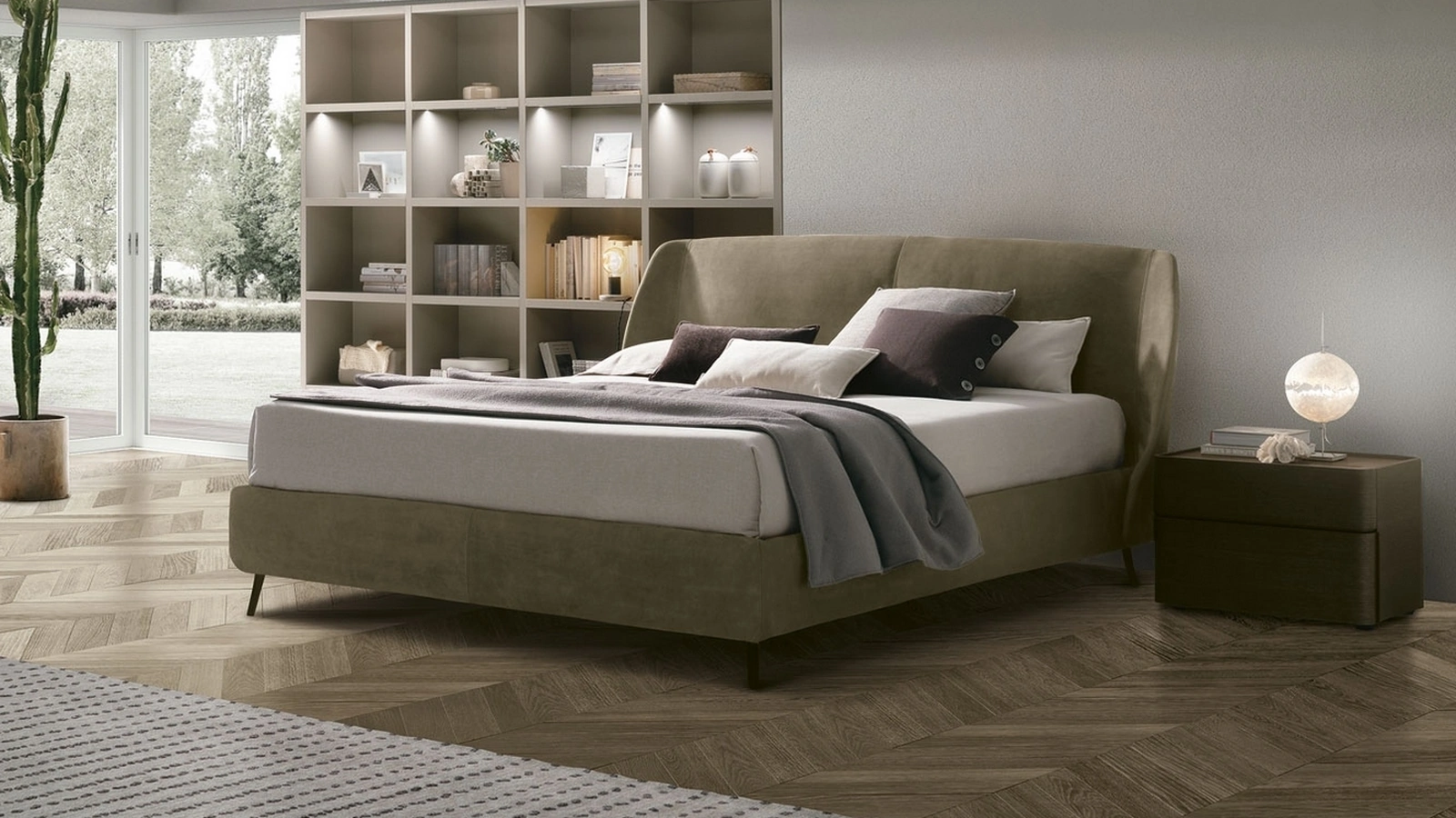 Letto con box contenitore Altea di Tomasella