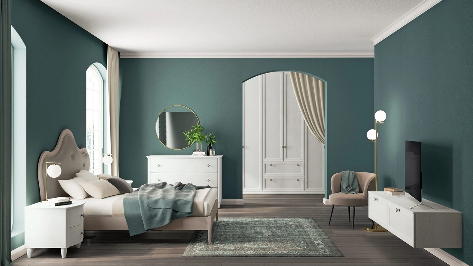 Letto Arcadia Iris di Colombini Casa