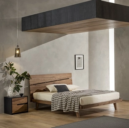 Letto Bogotà in legno di rovere di Le Fablier
