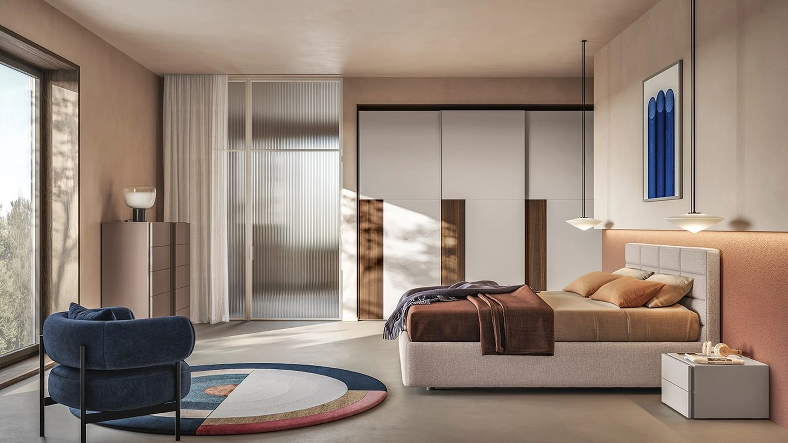 Letto con testiera Golf Time di Colombini Casa