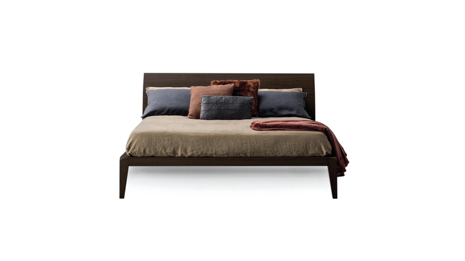 Letto in legno con testiera Shark di Devina Nais