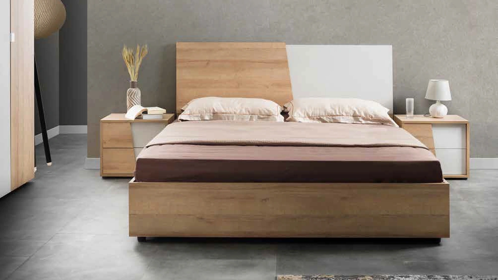 Letto con testiera Easy 2|4 IC428 di Imba Srl