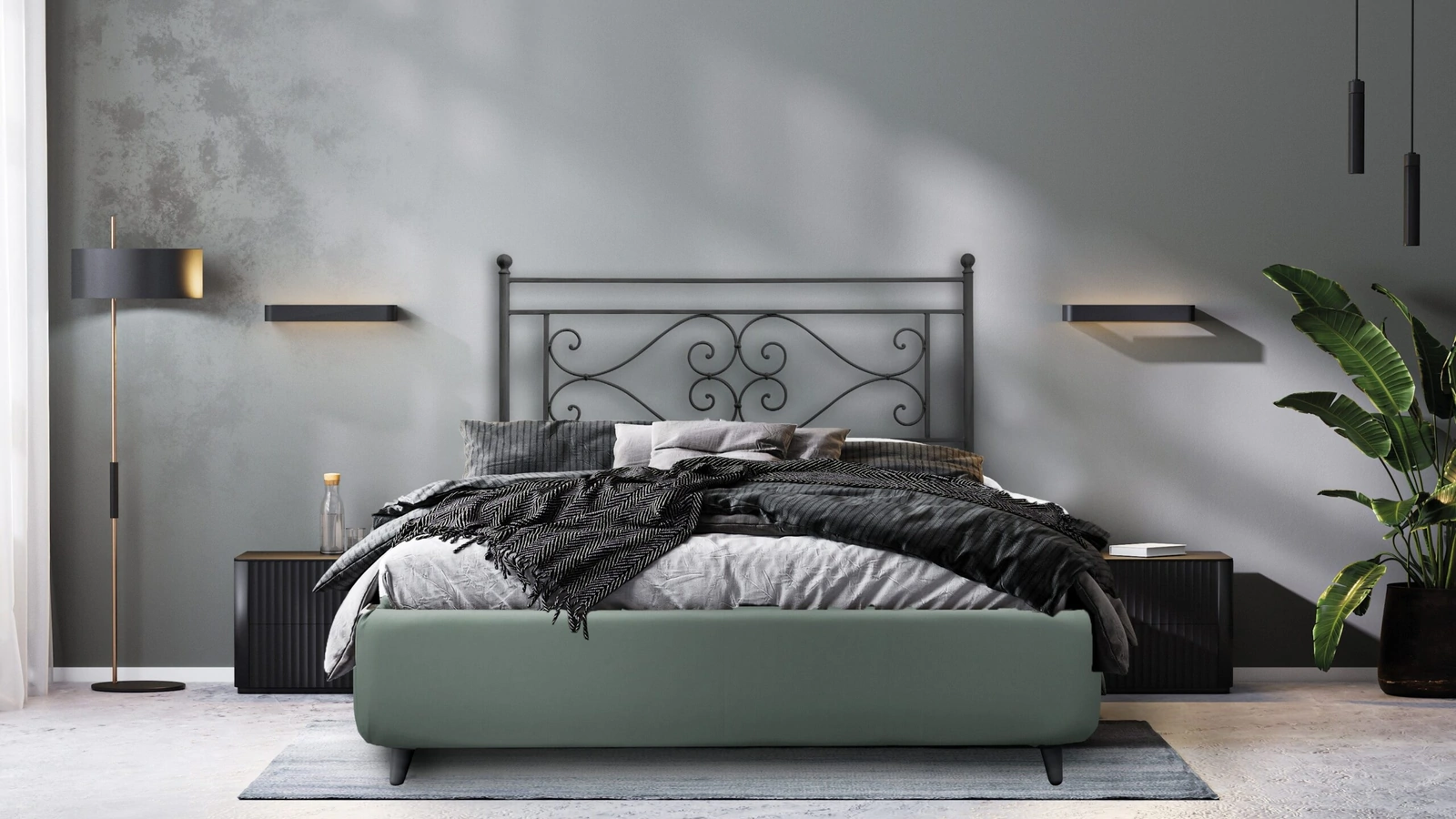 Letto con testiera Firenze di Florentiabed