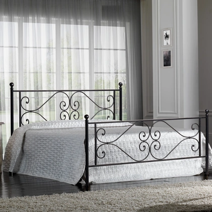 Letto in ferro battuto con testiera Firenze di Florentiabed