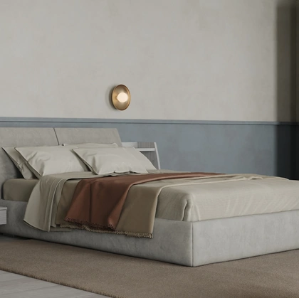 Letto matrimoniale in tessuto Soffio di Giessegi