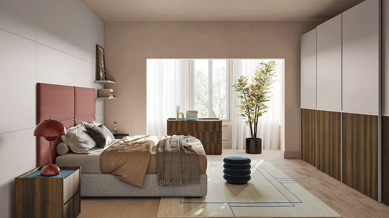 Letto in tessuto Golf Darsena di Colombini Casa