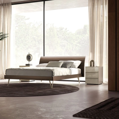 Letto Loge Night 34 in materico Cotto di Orme