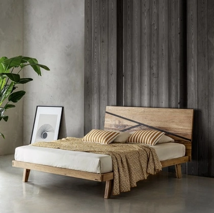 Letto Madeira in rovere nodato di Le Fablier