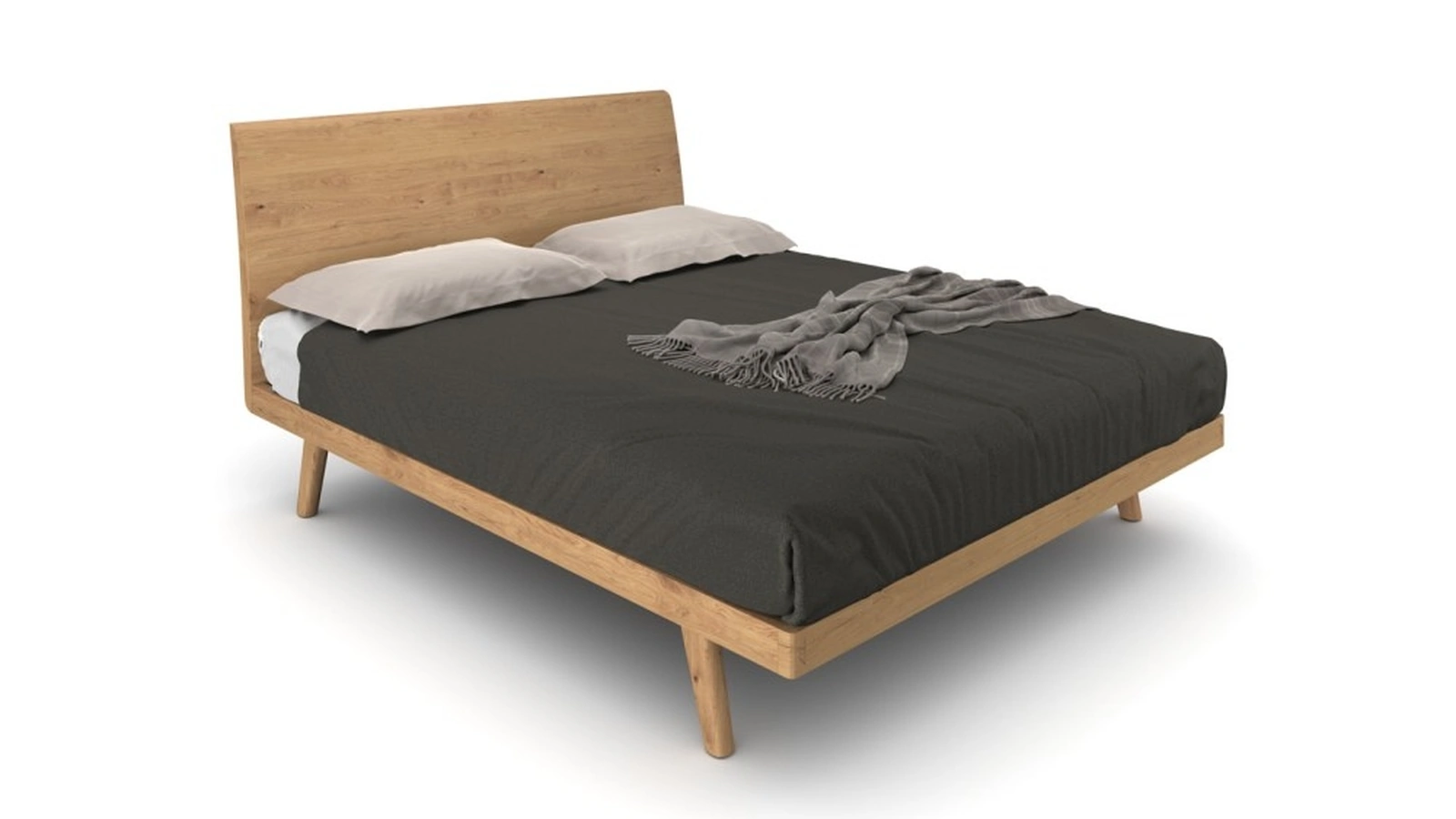 Letto Milano in legno di rovere di Le Fablier