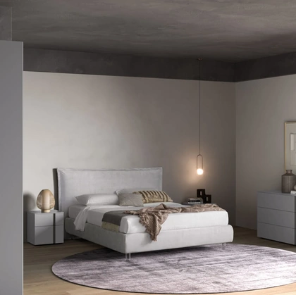 Letto Nausicaa Night 27 in tessuto imbottito di Orme