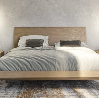 Letto Nova Concept Argilla in frassino di Imba Srl