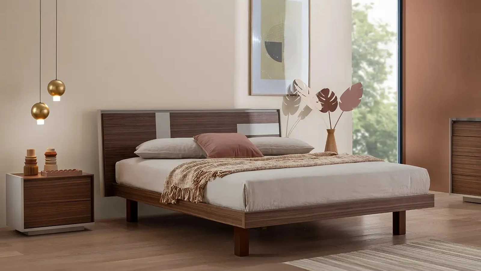 Letto in legno Solstizio di Le Fablier