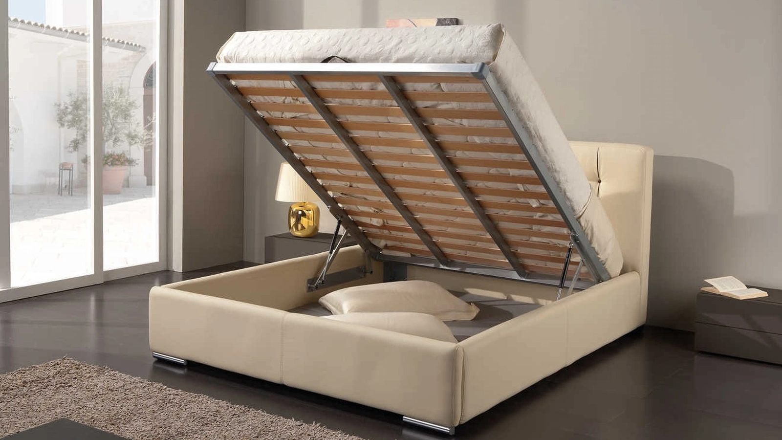 Letto con testiera e box contenitore Incanto di Tancredi salotti