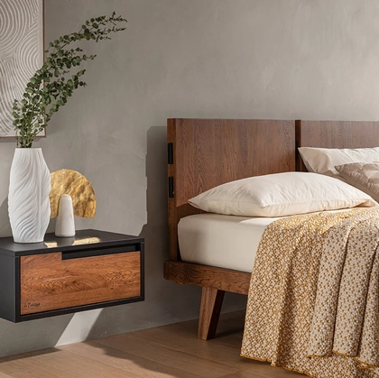 Letto Tangeri in rovere nodato di Le Fablier