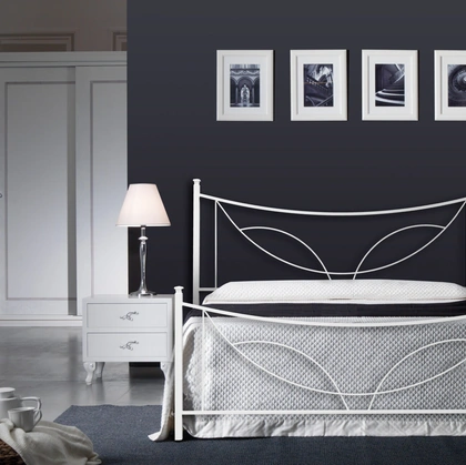 Letto Tulipano con testiera di Florentiabed