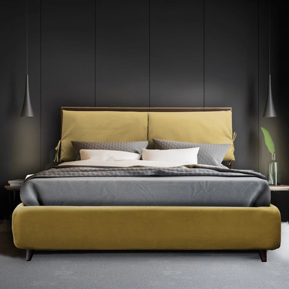 Letto Up in tessuto con contenitore di Florentiabed