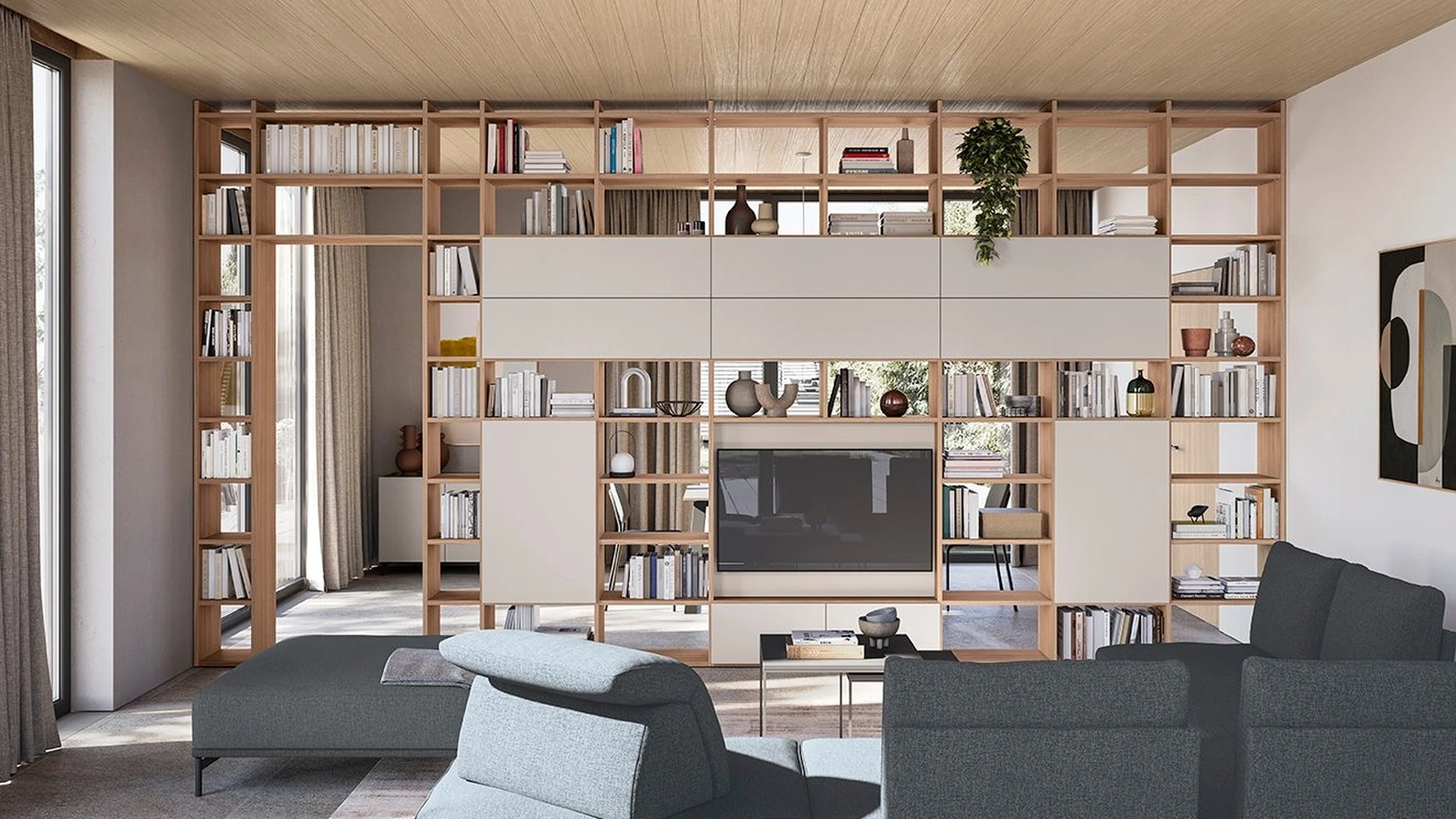 Libreria divisoria Golf Infinity L04 di Colombini Casa