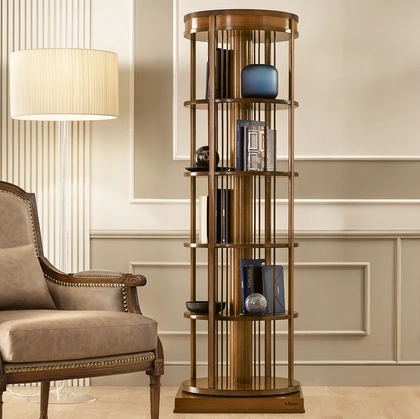 Libreria classica circolare in legno Incontro di Le Fablier