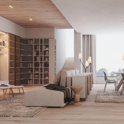 Libreria  a muro LV704 di Giessegi