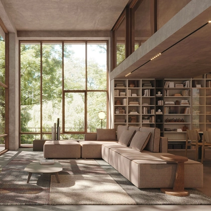 Libreria componibile LV711 di Giessegi