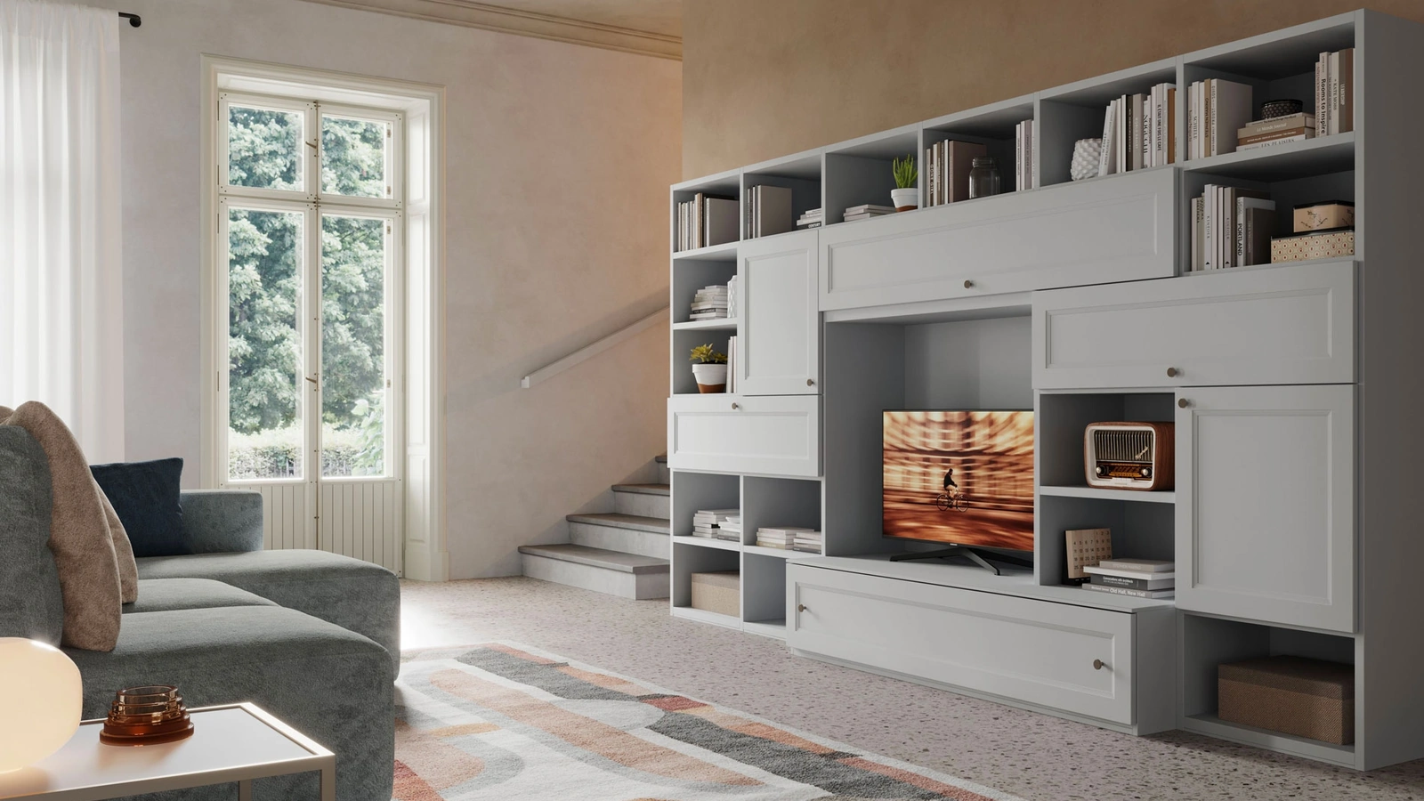 Libreria a muro LV716 di Giessegi