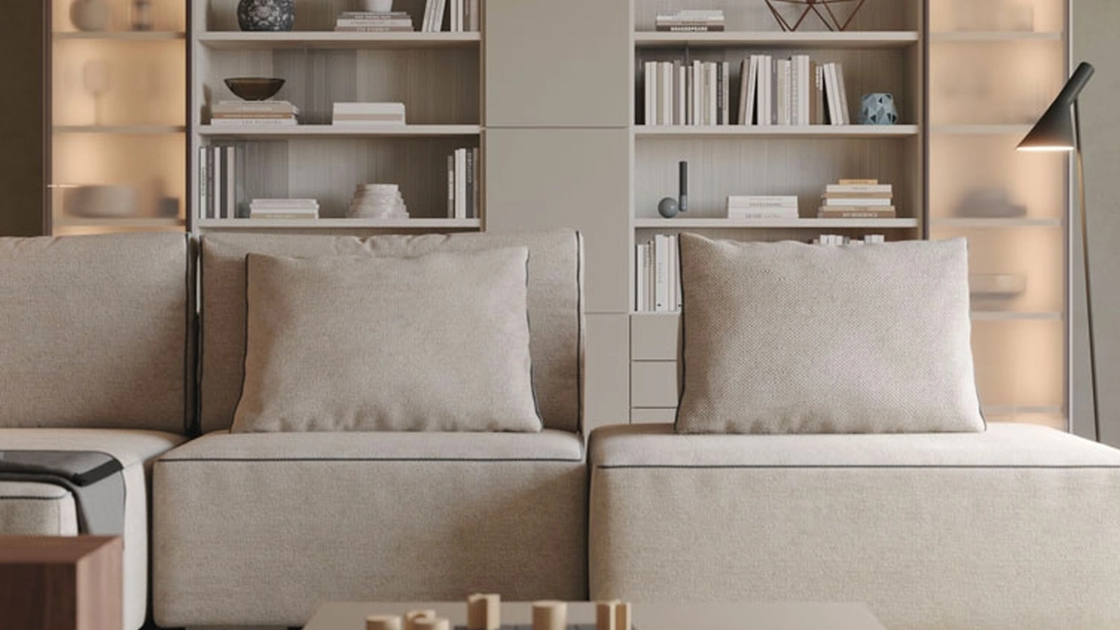 Libreria a muro LV717 di Giessegi