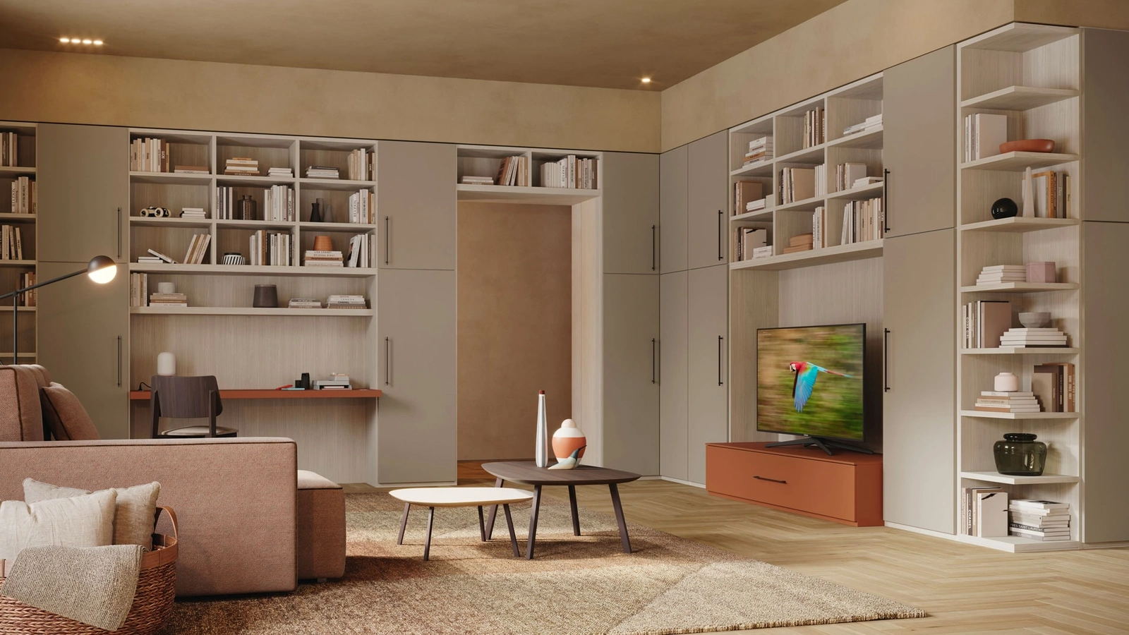 Libreria a muro LV722 di Giessegi