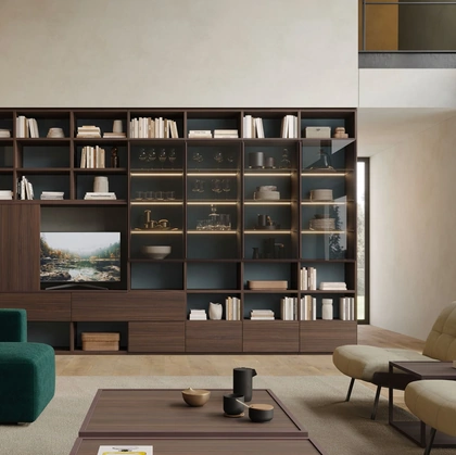 Libreria a muro LV724 di Giessegi