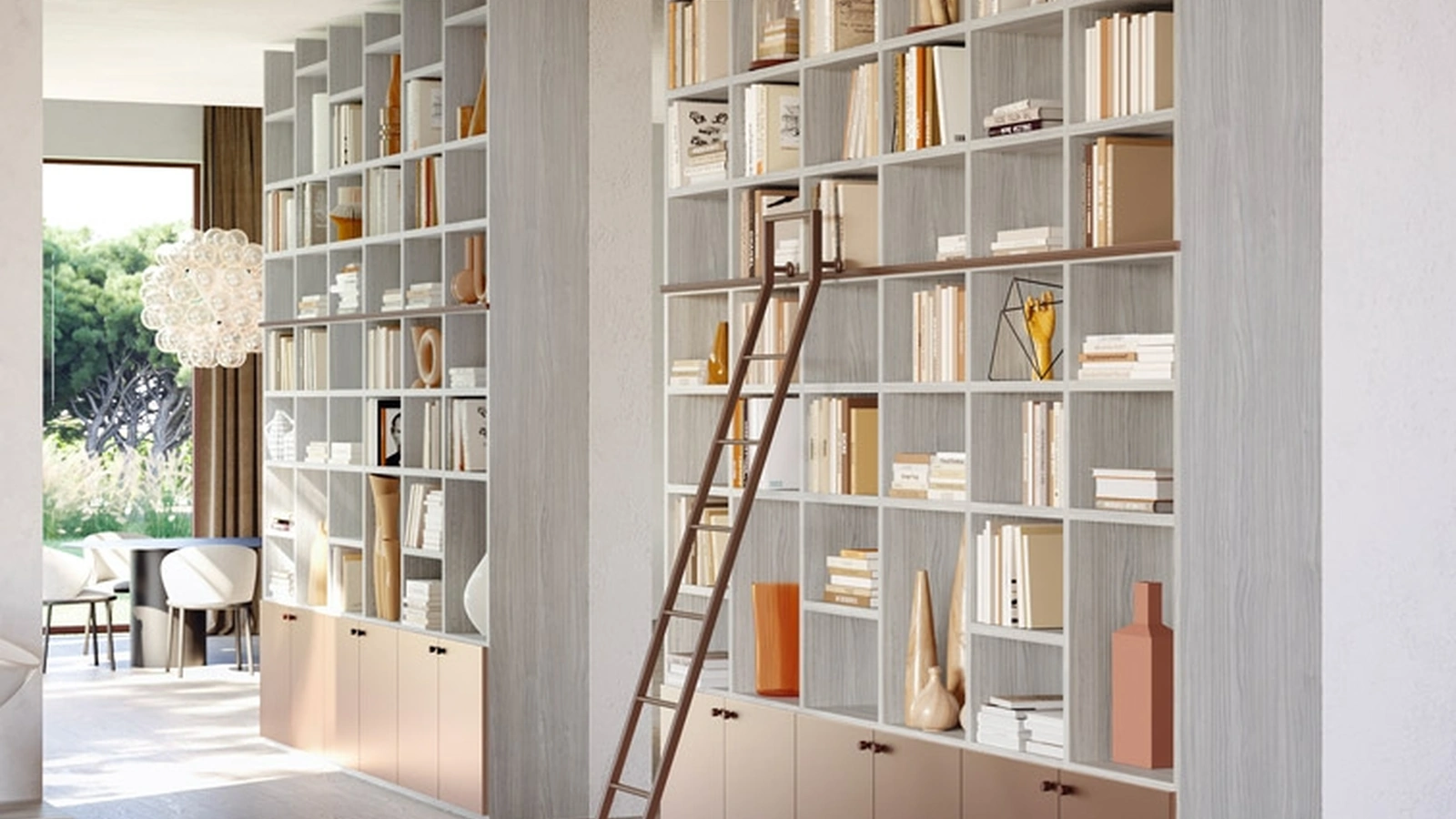 Libreria a muro LV732 di Giessegi