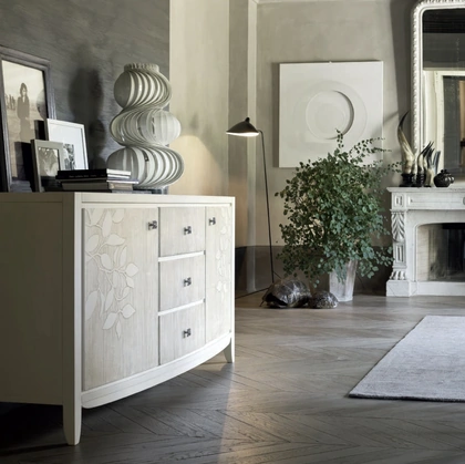 Madia Eden Project IM8246 in legno con decoro Foglia di Imba Srl