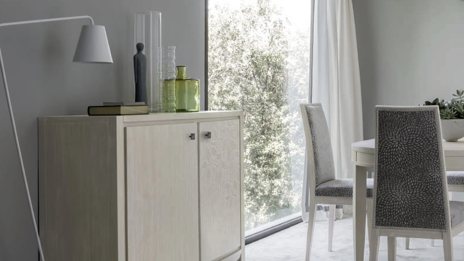 Madia Eden Project IM8247 in legno con decoro Foglia di Imba Srl