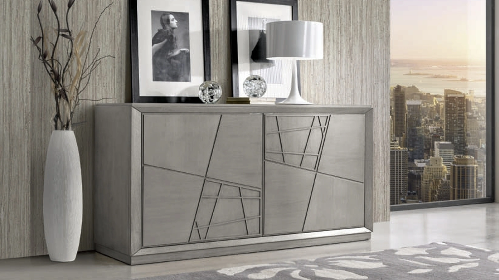 Madia Vogue Project IM8070 in legno finitura Grigio di Imba Srl