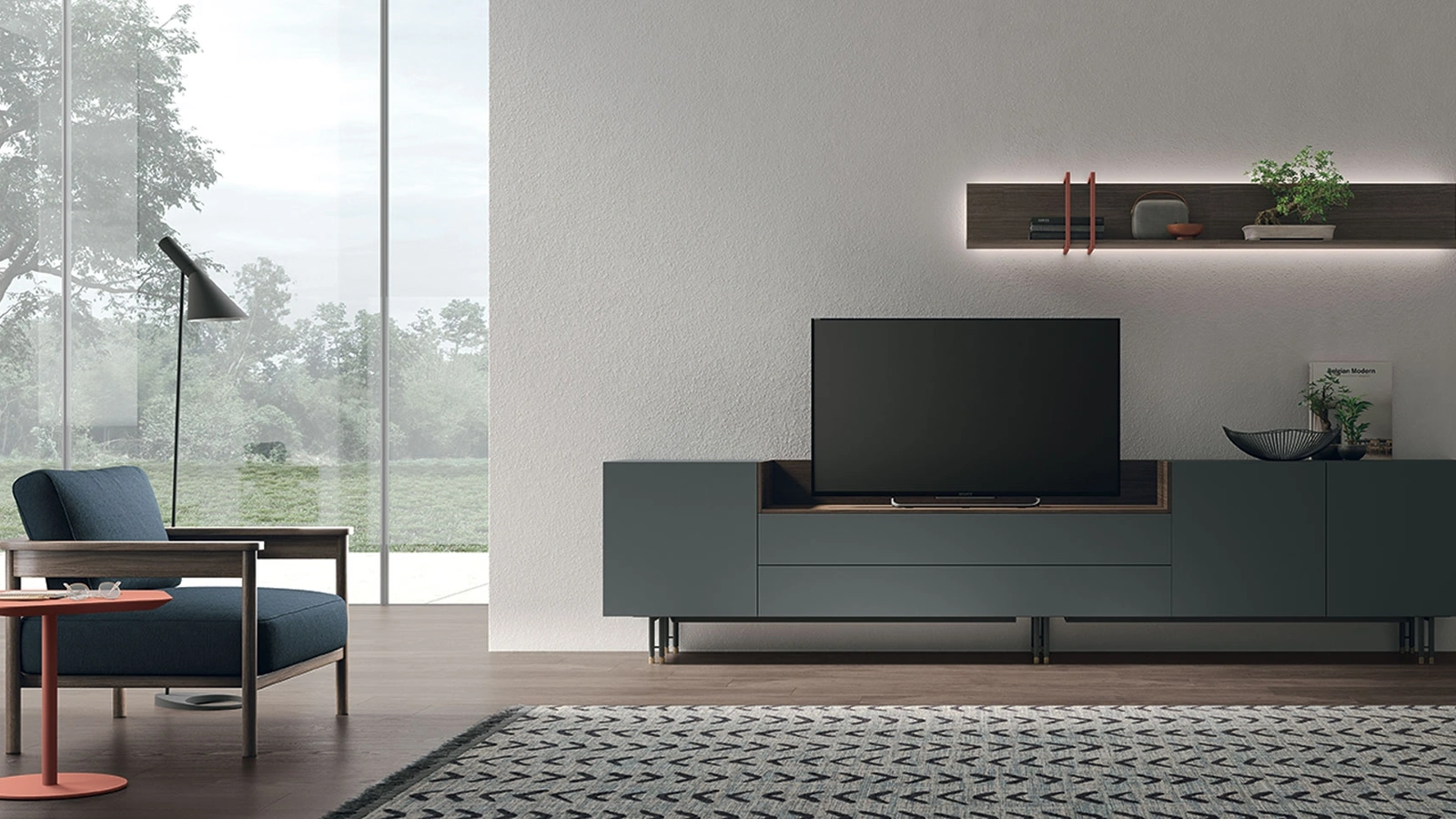 Mobile Porta Tv Atlante Unit AT 140 di Tomasella