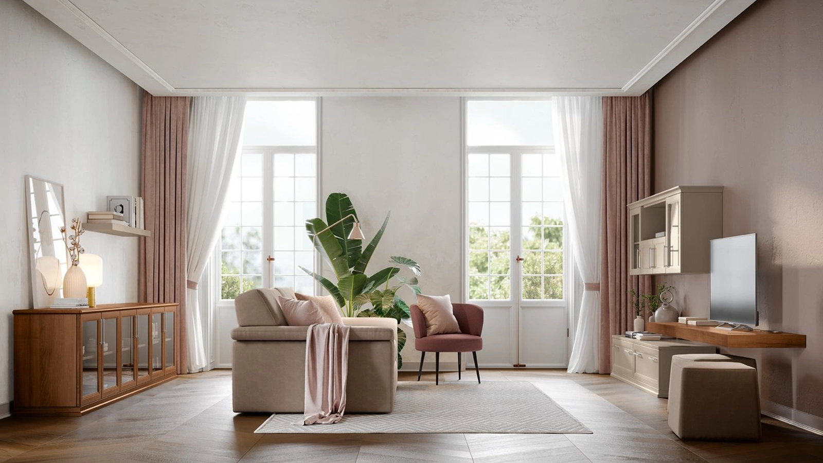 Parete Attrezzata Arcadia L011 di Colombini Casa