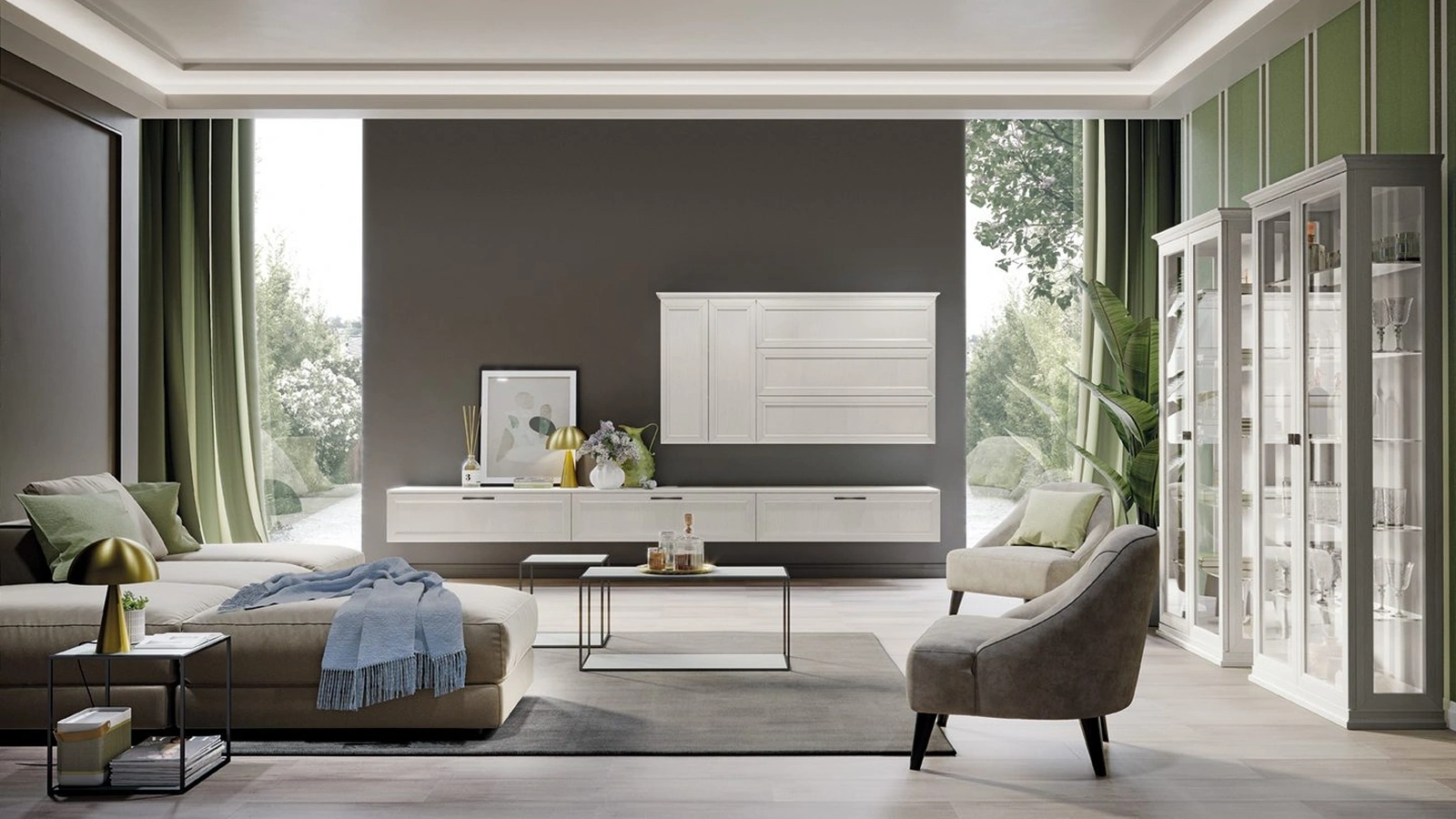 Parete Attrezzata Arcadia L013 di Colombini Casa