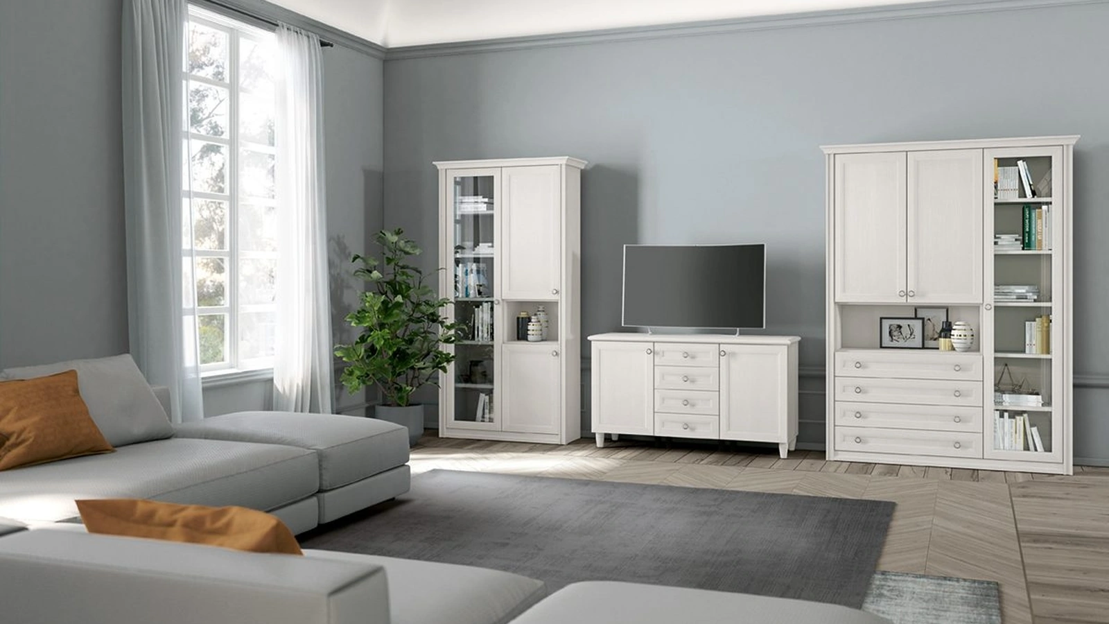 Parete Attrezzata Arcadia L016 di Colombini Casa