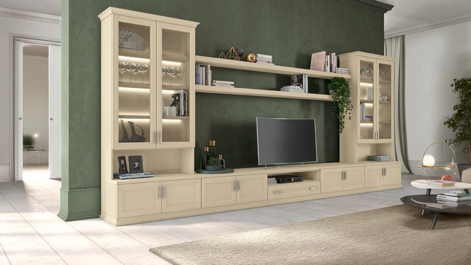 Parete Attrezzata Arcadia L018 di Colombini Casa