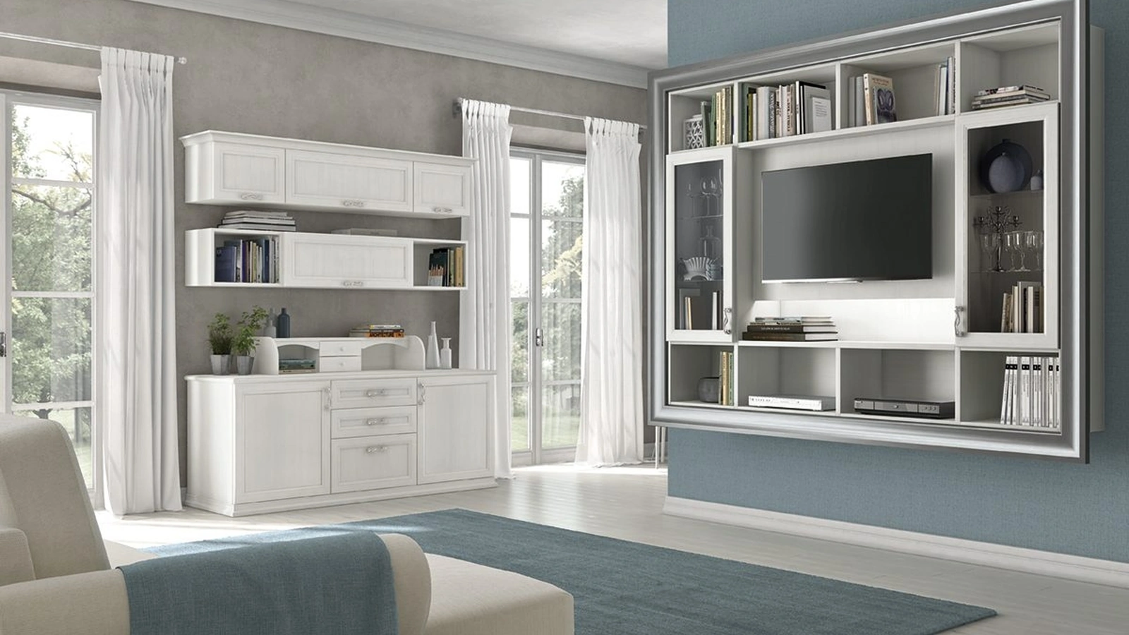 Parete Attrezzata Arcadia L019 di Colombini Casa