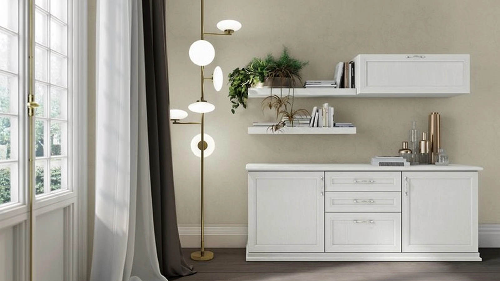 Parete Attrezzata Arcadia L022 di Colombini Casa