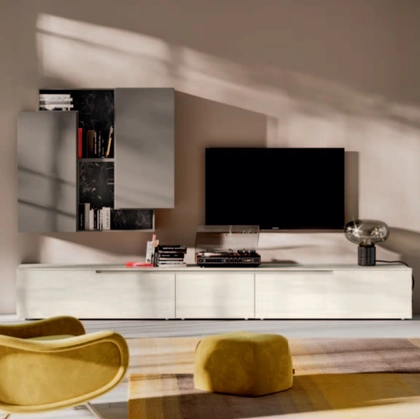 Parete Attrezzata in materico e melaminico Day 05 di Orme