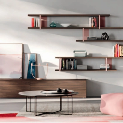 Parete Attrezzata con mensole a muro Day 03 di Orme