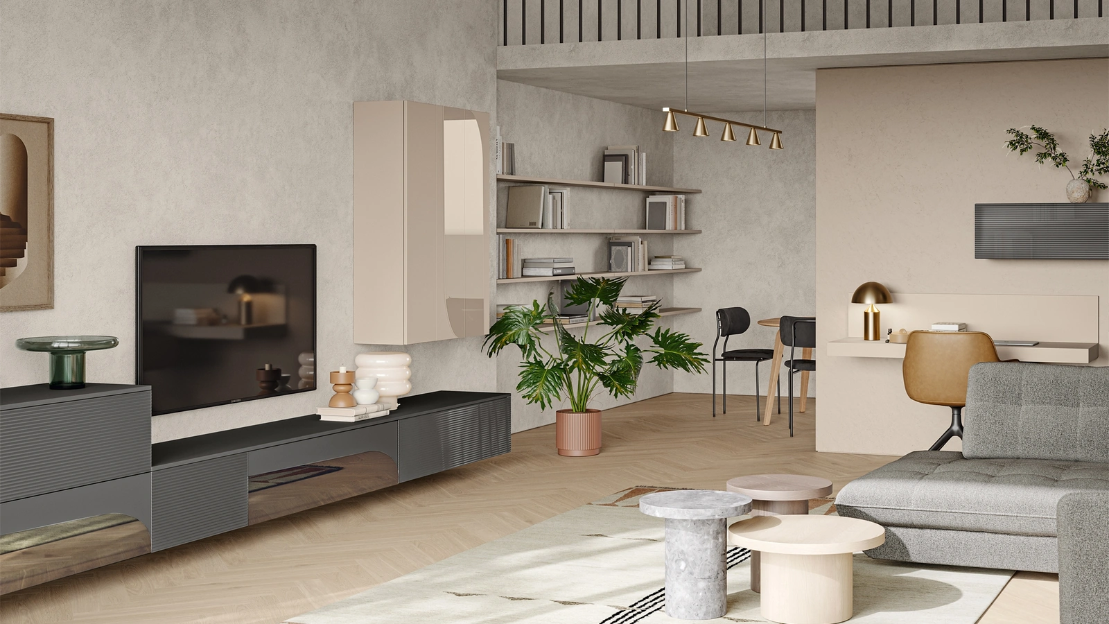 Parete Attrezzata Eclettica EG001 di Colombini Casa