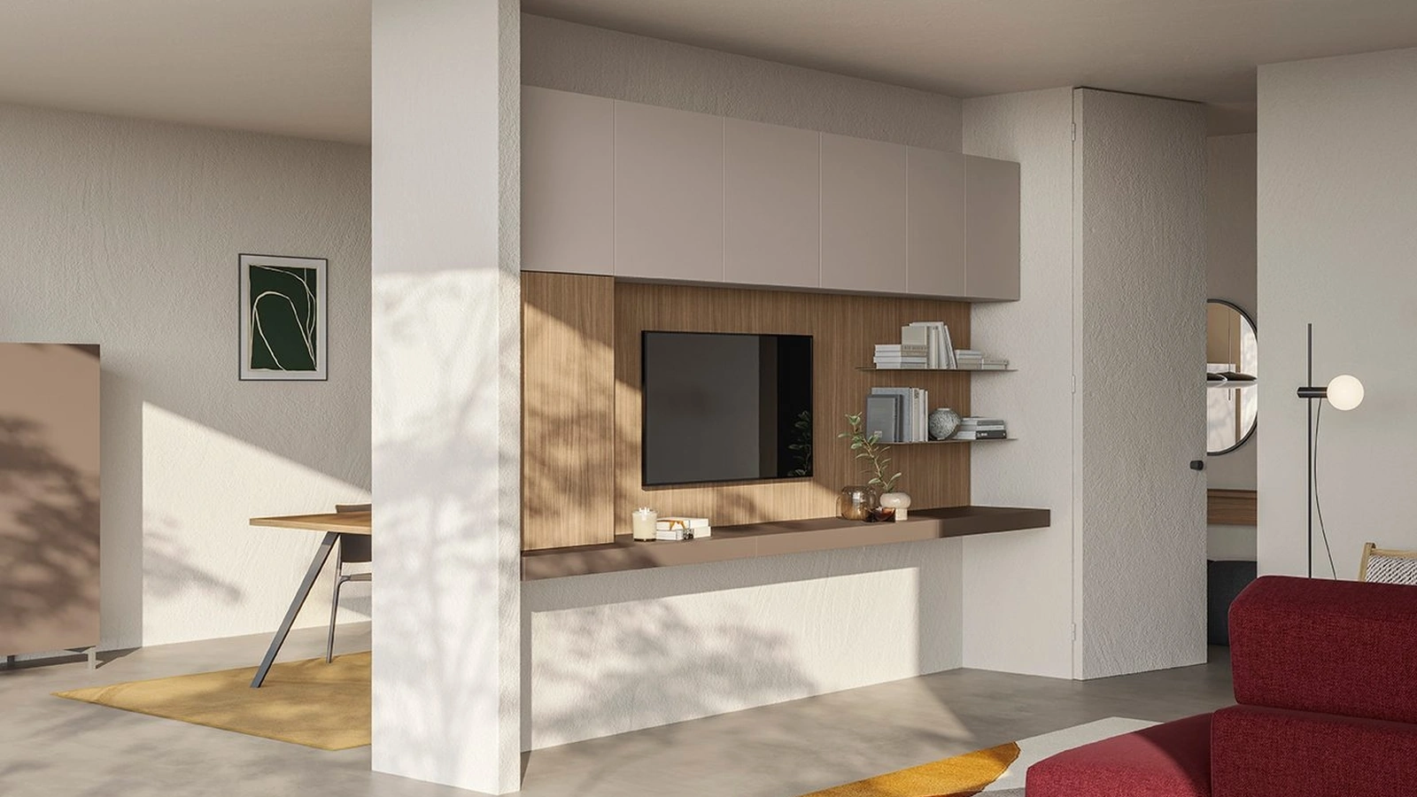 Parete Attrezzata sospesa Golf L01 di Colombini Casa