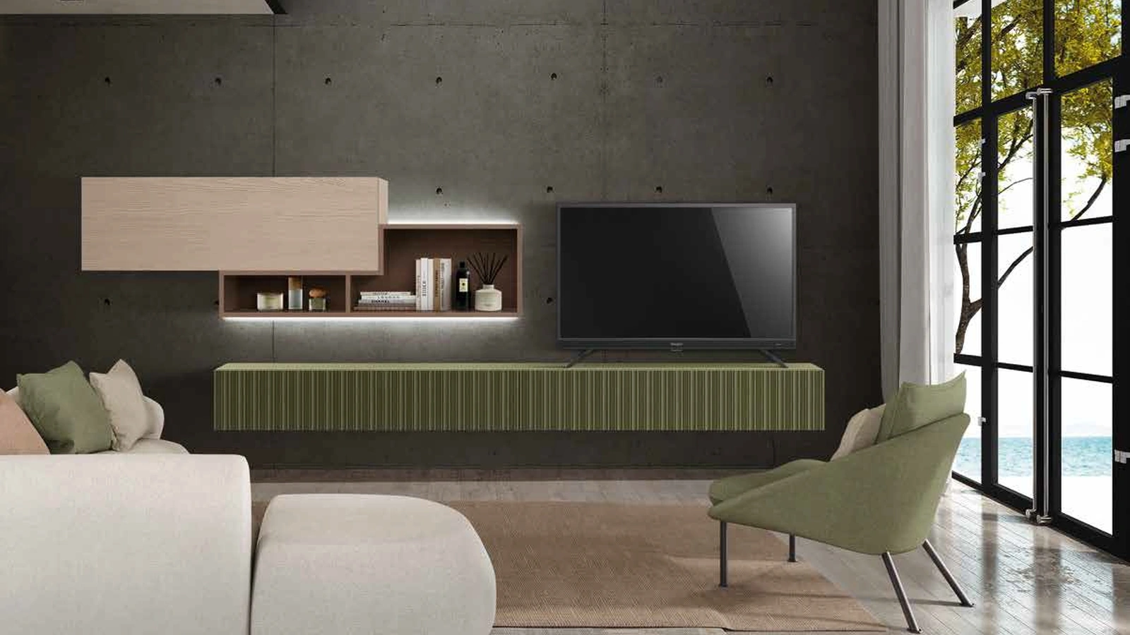 Parete Attrezzata Icon 2|4 IC84 di Imba Srl