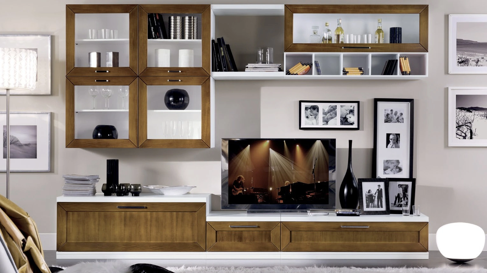 Parete Attrezzata Icon IM4428 in legno di Imba Srl