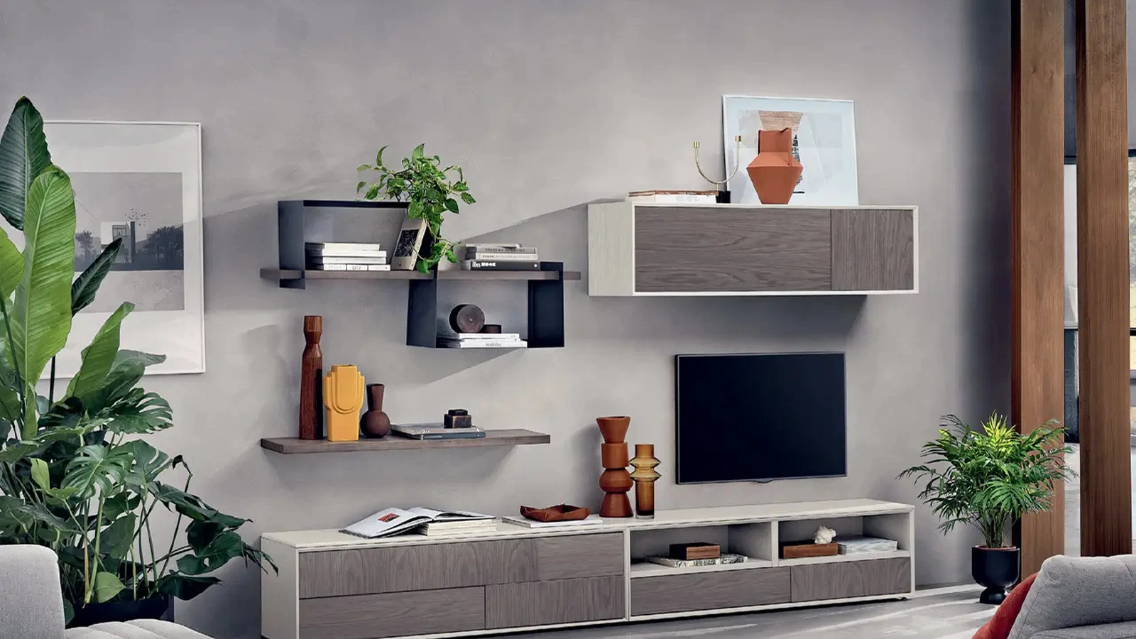 Parete Attrezzata in legno Le Spezie composizione 02 di Le Fablier