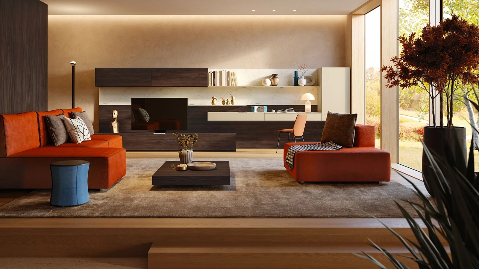 Parete Attrezzata Living LV714 di Giessegi